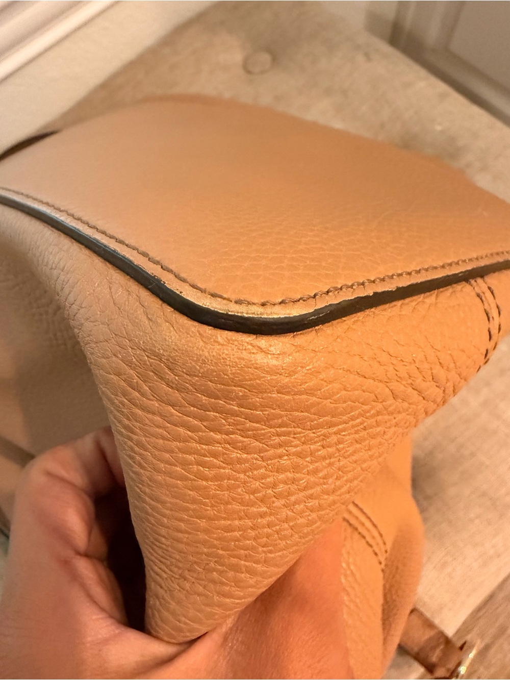 Gucci Tan Leather Soho Tassel Shoulder Bag - Picture 8 of 10